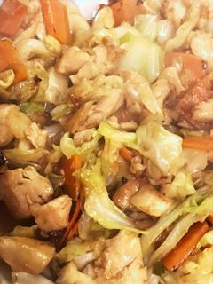 キャベツと胸肉のオイスター炒め-レシピのメイン写真