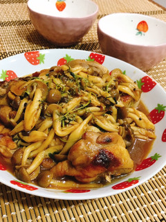 鶏肉とシメジの甘辛煮-レシピのメイン写真