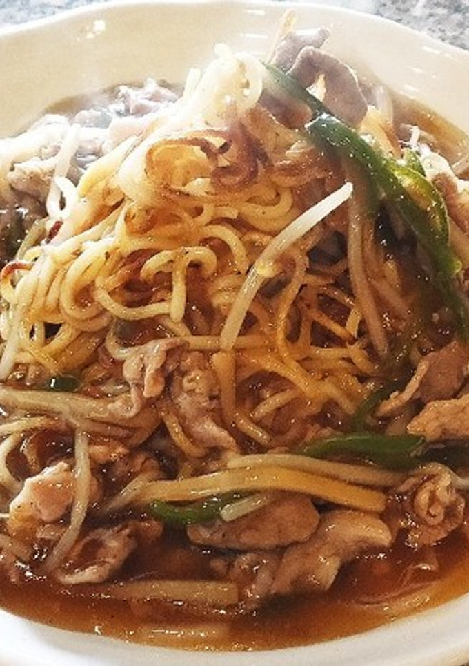 青椒肉絲風あんかけ焼きそば-レシピのメイン写真