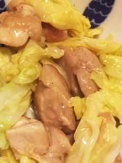キャベツと鶏肉の塩炒め-レシピのメイン写真