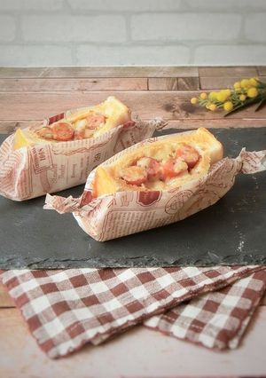 ウィンナーとカレーのポケットサンド-レシピのメイン写真