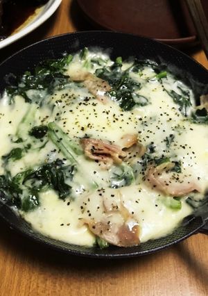 ほうれん草とベーコンのチーズソテー-レシピのメイン写真