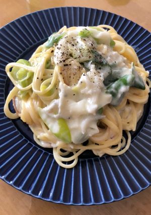 しらすとネギのレモンクリームパスタ-レシピのメイン写真