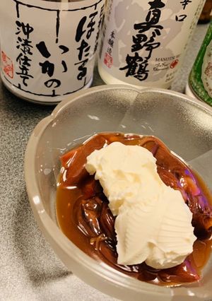 ホタルイカの沖漬けクリームチーズ乗せ-レシピのメイン写真