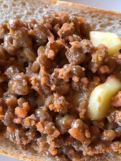 納豆と鮭フレークのトースト(いつもの)-レシピのメイン写真