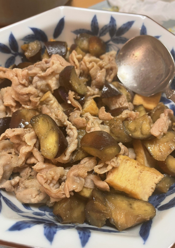 茄子と厚揚げの豚バラ炒め-レシピのメイン写真