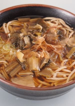 【木曽の郷土料理】すんき蕎麦-レシピのメイン写真