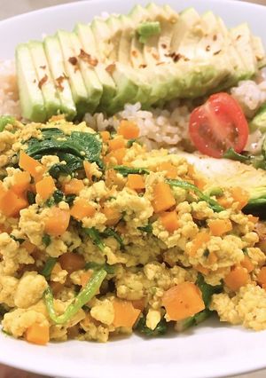 ヴィーガン　お豆腐スクランブル-レシピのメイン写真