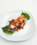 福島牛のさっぱりれんこんハンバーグ！