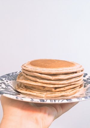 ヴィーガン　全粒粉で作るパンケーキ-レシピのメイン写真