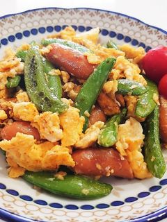スナップエンドウが美味しい炒めもの-レシピのメイン写真