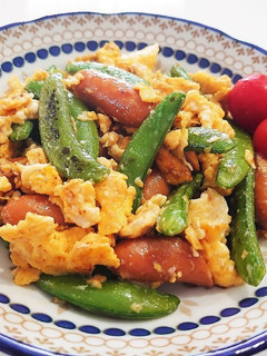 スナップエンドウが美味しい炒めもの-レシピのメイン写真