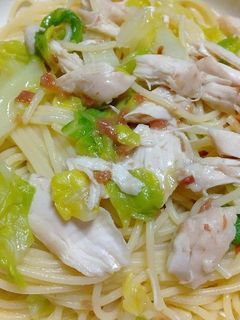 春キャベツとササミの梅柚子胡椒パスタ-レシピのメイン写真