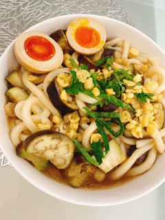 茄子と豚肉のかけうどん-レシピのメイン写真