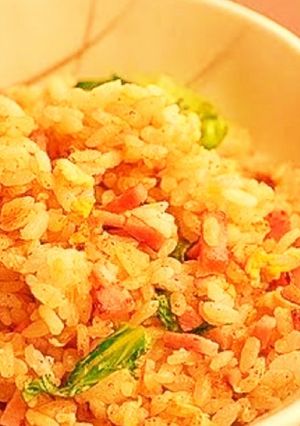 レンジで簡単 ハムとレタスのチャーハン-レシピのメイン写真
