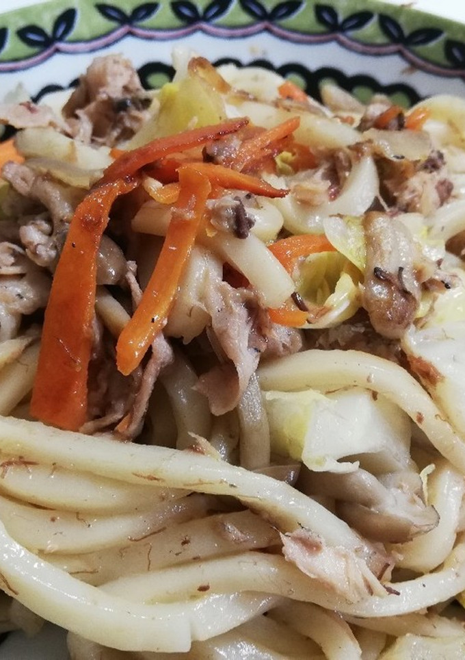 さばの焼きうどん-レシピのメイン写真