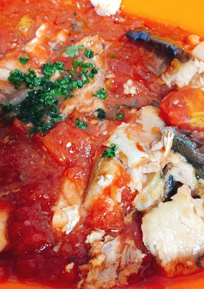 5分で簡単！鯖缶とトマトの生姜醤油仕立て-レシピのメイン写真