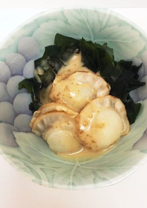 ホタテとワカメ 簡単おつまみ-レシピのメイン写真