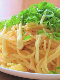 たらこときざみわさびと青ねぎの和風パスタ-レシピのメイン写真