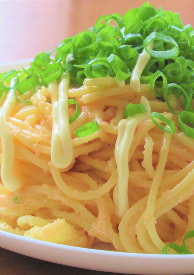 たらこときざみわさびと青ねぎの和風パスタ-レシピのメイン写真