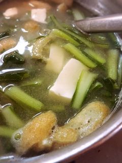 かぶの葉と揚げと豆腐の味噌汁-レシピのメイン写真