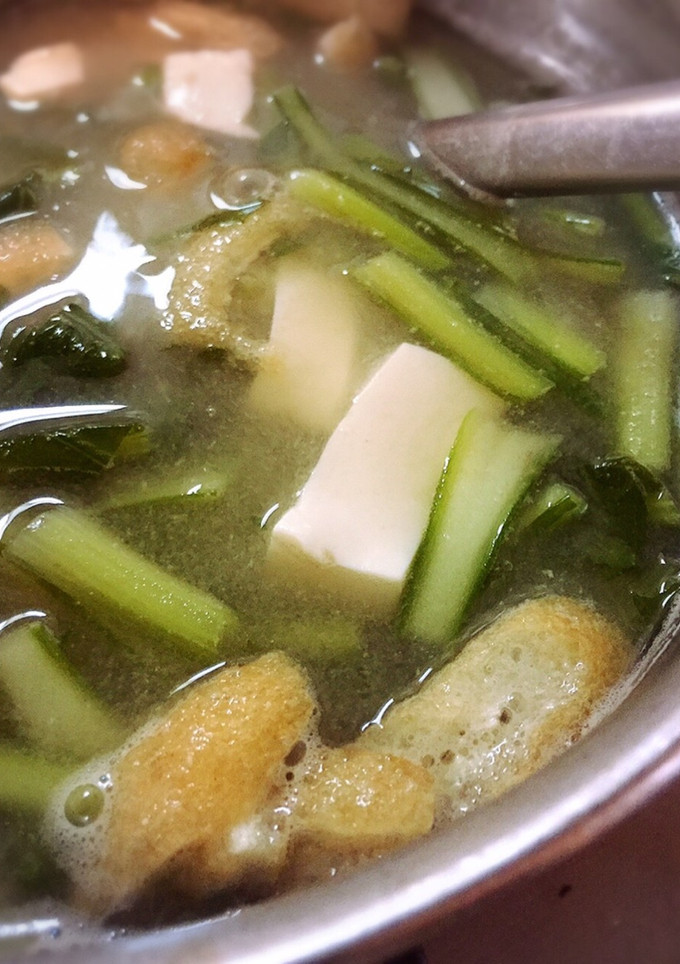 かぶの葉と揚げと豆腐の味噌汁-レシピのメイン写真