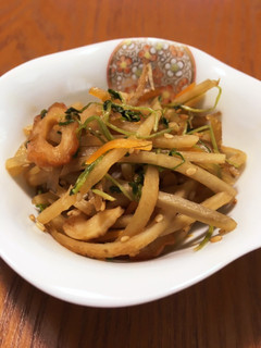 豆苗入り☆金平ごぼう-レシピのメイン写真