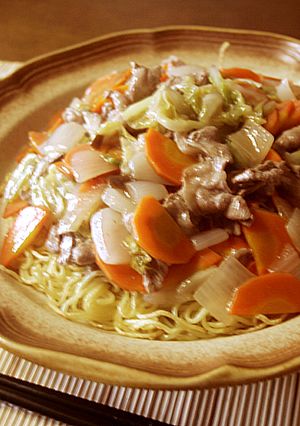 冷蔵庫の余り物であんかけ焼きそば☆-レシピのメイン写真
