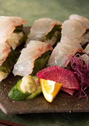 なんちゃって昆布〆鯛の握り寿司-レシピのメイン写真