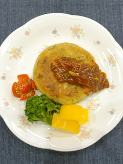 甘酢あんかけ大豆ハンバーグ-レシピのメイン写真
