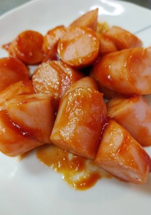 お弁当に！魚肉ソーセージのケチャップ炒め-レシピのメイン写真
