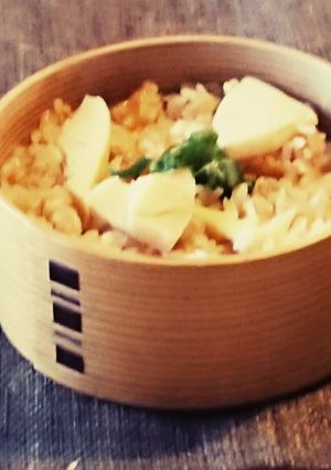 旬 たけのこご飯 食材2つ おにぎりも-レシピのメイン写真