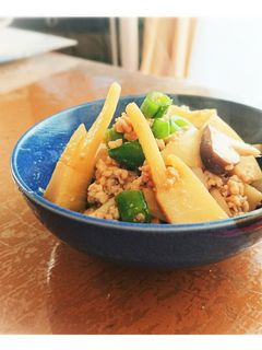 たけのこの鶏そぼろ煮-レシピのメイン写真