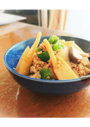 たけのこの鶏そぼろ煮-レシピのメイン写真