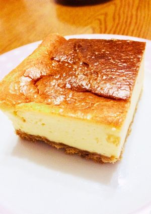混ぜて焼くだけ！簡単ベイクドチーズケーキ-レシピのメイン写真