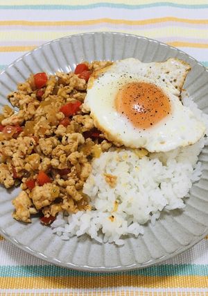 フライパン１つで簡単ガパオライス-レシピのメイン写真