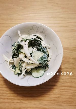 新玉ねぎとワカメのマヨネーズ和え-レシピのメイン写真