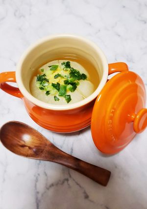 簡単☆新玉ねぎと生姜のコンソメスープ-レシピのメイン写真