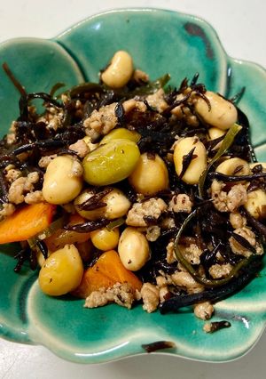 ひじきとサラダ豆の含め煮-レシピのメイン写真