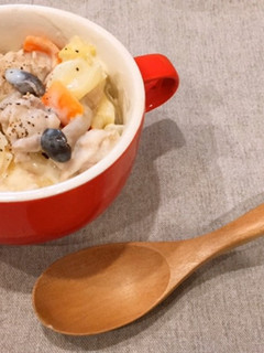豚コマと春キャベツのミルク煮♡-レシピのメイン写真