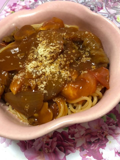 余りルー1人分を2人分に☆ハヤシパスタ-レシピのメイン写真