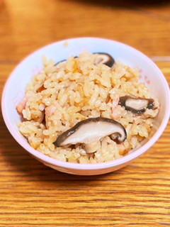 ベーコンと椎茸のバター炊き込みご飯-レシピのメイン写真