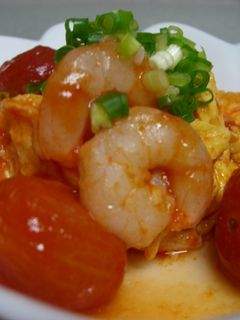 エビとトマトの玉子炒め-レシピのメイン写真