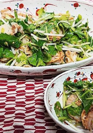 ベビー帆立とセロリ&三葉の和え物-レシピのメイン写真