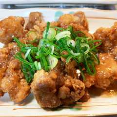 รูปของ サクサク唐揚げ〜玉ねぎポン酢がけ