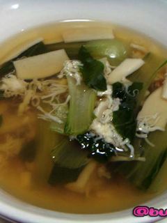 ホタテと青梗菜のスープ-レシピのメイン写真