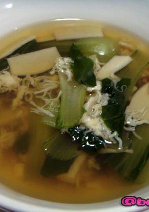 ホタテと青梗菜のスープ-レシピのメイン写真