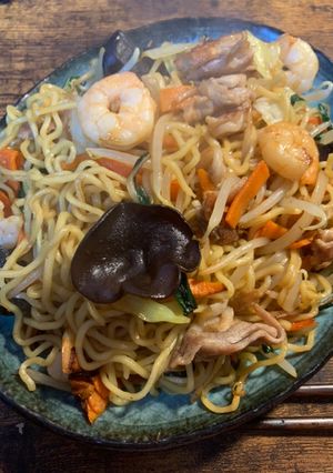 カット野菜で作る上海焼きそば-レシピのメイン写真