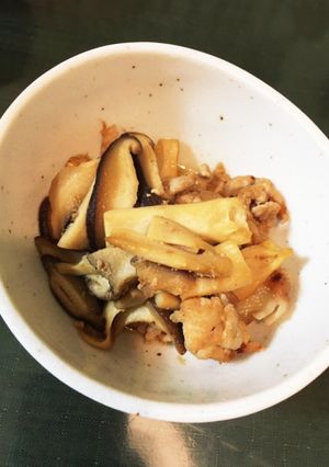豚こまときのこのバタぽん炒め-レシピのメイン写真