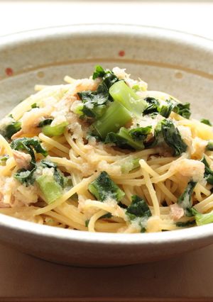 試合前！ほうれん草とツナの和風パスタ-レシピのメイン写真